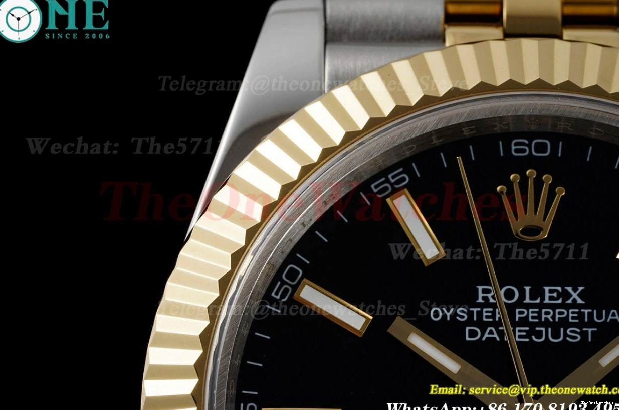 Datejust GMF Black 41mm SS Stk 126333 VR3235 YG 0219